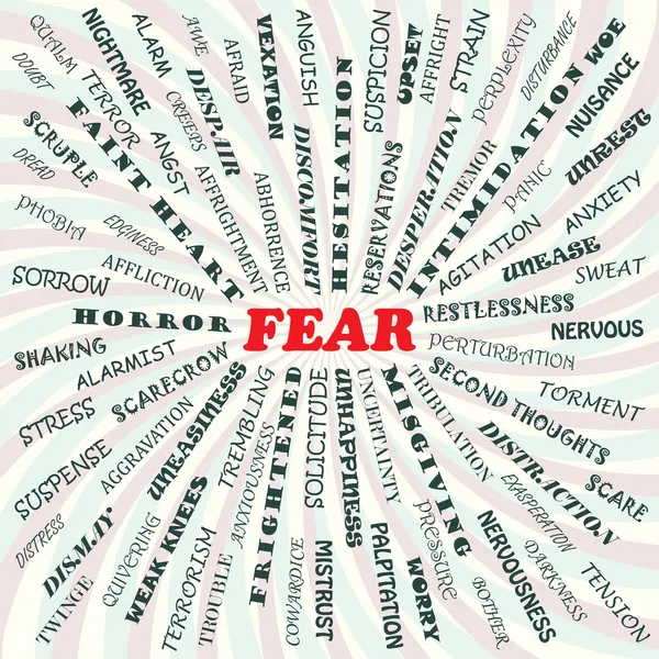 Miedo — Archivo Imágenes Vectoriales