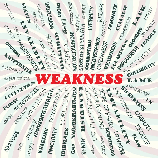 Weakness — Stock Vector