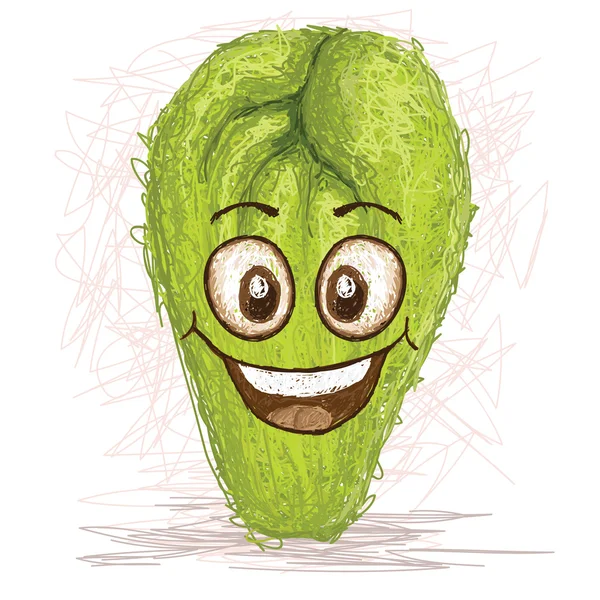 Heureux chayote — Image vectorielle