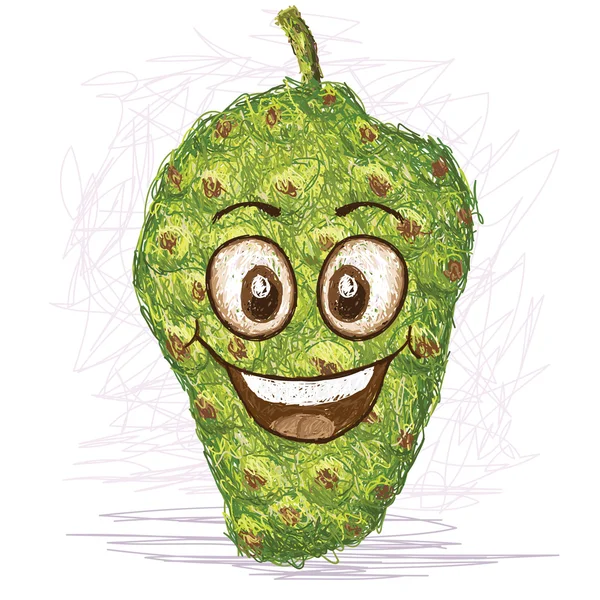 Fericit fructe noni — Vector de stoc