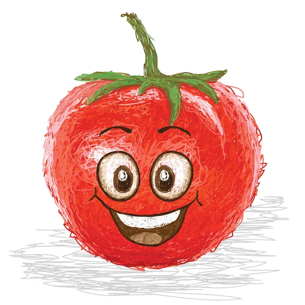 Щасливі томатний — стоковий вектор