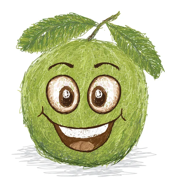 Happy guava fruit — Stock Vector