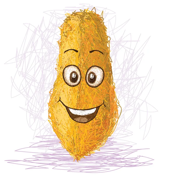 Happy papaya — Stock Vector
