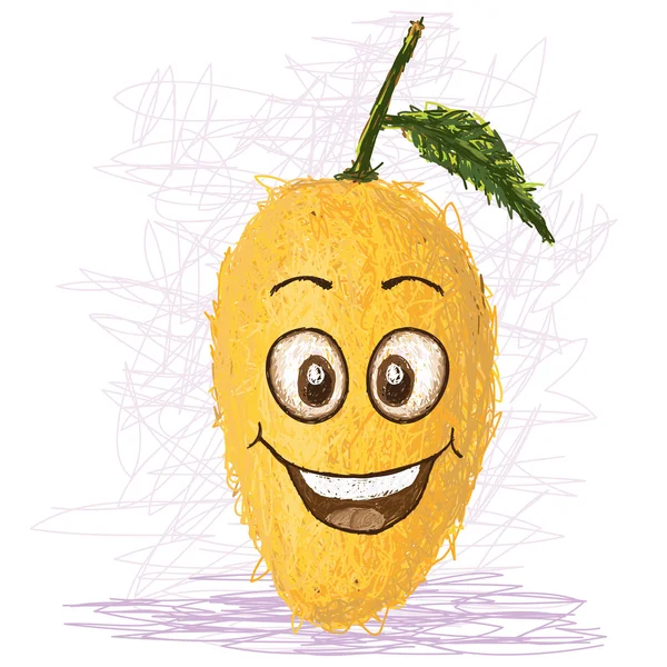 Happy mango — Vector de stoc