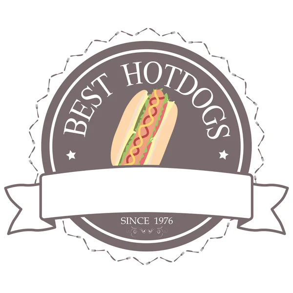 Cel mai bun hotdog — Vector de stoc