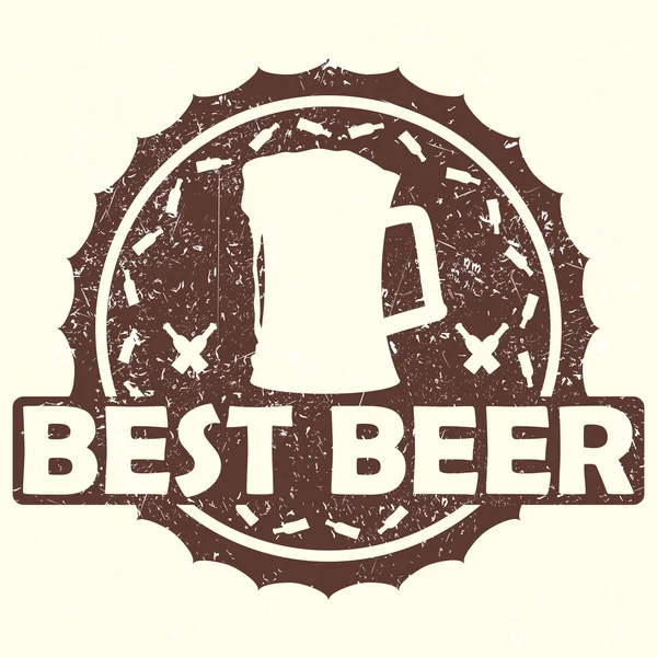 Cea mai bună bere — Vector de stoc