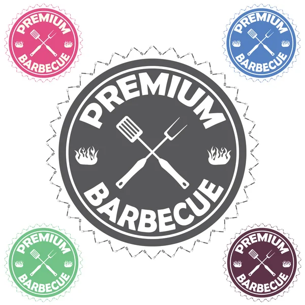 Barbecue Premium — Image vectorielle