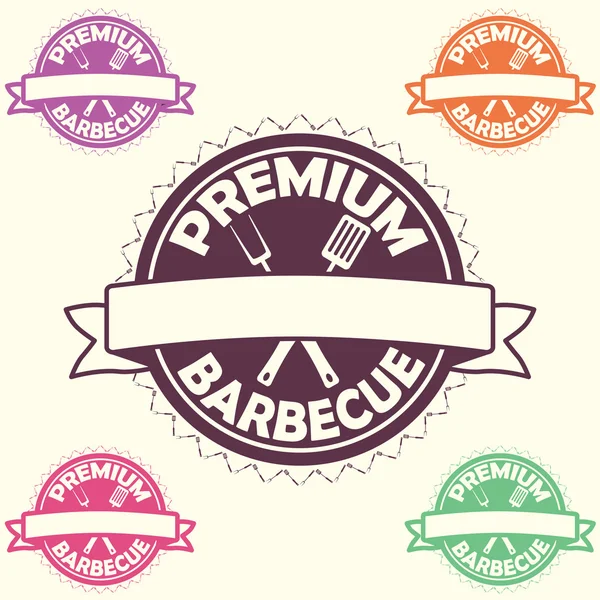 Étiquette barbecue Premium — Image vectorielle