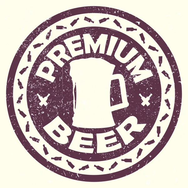 Premium beer — Stock Vector