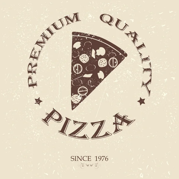 Premium pizza vintage — Vector de stoc