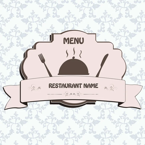 Etichetă restaurant — Vector de stoc