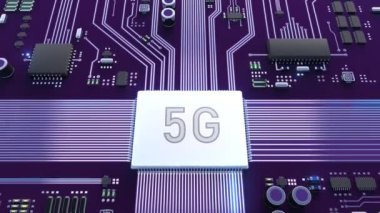 5g işlemcisinin yüksek hızlı işleminin başlatılması.