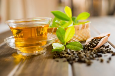 çay ve çay yaprakları
