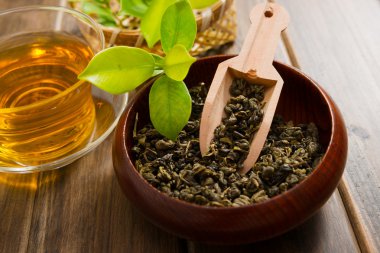 çay ve çay yaprakları