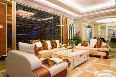 Lüks oturma odası.