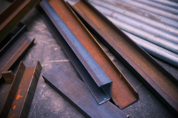 Closeup steel materials — Stock Photo, Image