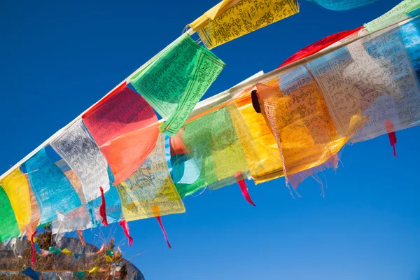 Buddhistische Gebetsfahnen — Stockfoto