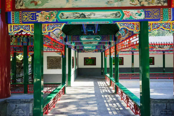 Corridor of Chinese ancient pavilion — Stock Photo, Image