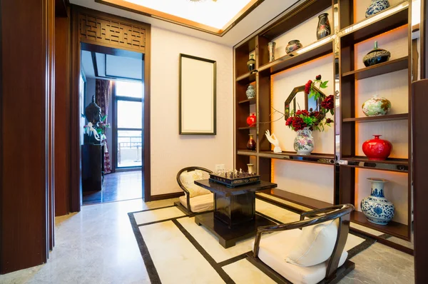 Living room with Chinese style — Stock Photo, Image