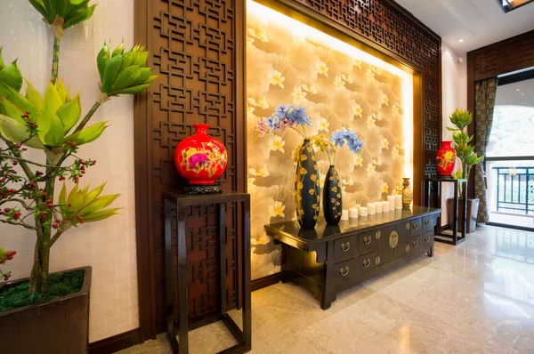 Interior decoration of Chinese style — Stock Photo, Image