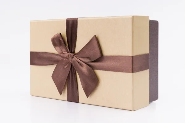 Gift box with nice ribbon — Stock Photo, Image