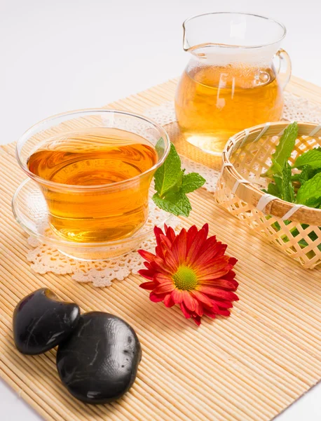 Чай и здоровый образ жизни — стоковое фото