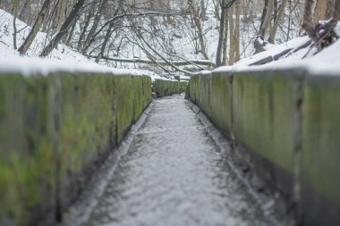 Yüzey drenajı, su ve kar için drenaj hendeği toplayıcısı.