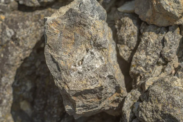 Quarzkristalle Stein Nahaufnahme Rohquarz Einem Bergwerk Stein — Stockfoto