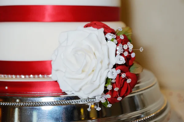 Bolo de casamento Close-up — Fotografia de Stock