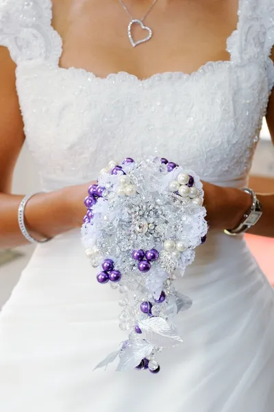 Closeup kytice nevěsty — Stock fotografie