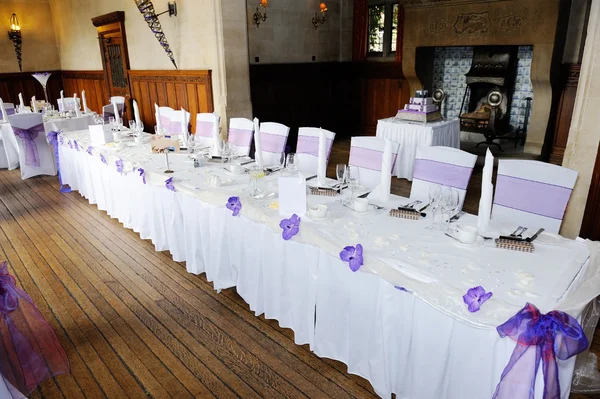 Table at wedding reception — Stock Photo, Image