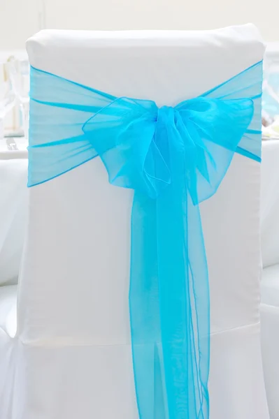 Blue chair cover — Stock Photo, Image