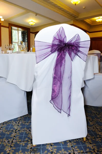 Purple chair cover — Stock Photo, Image