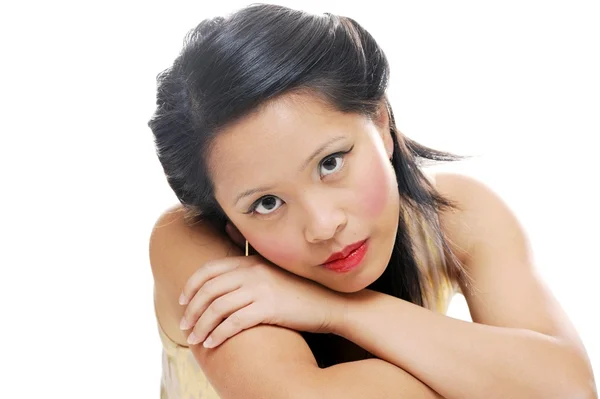 Asiatisk Lady-portrett – stockfoto