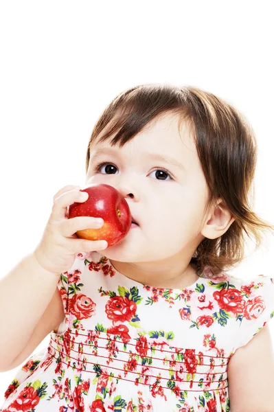 Degustar una manzana —  Fotos de Stock