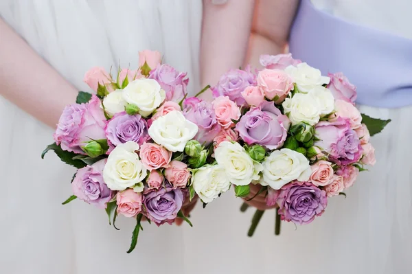 Bridesmaids flores closeup Imagem De Stock