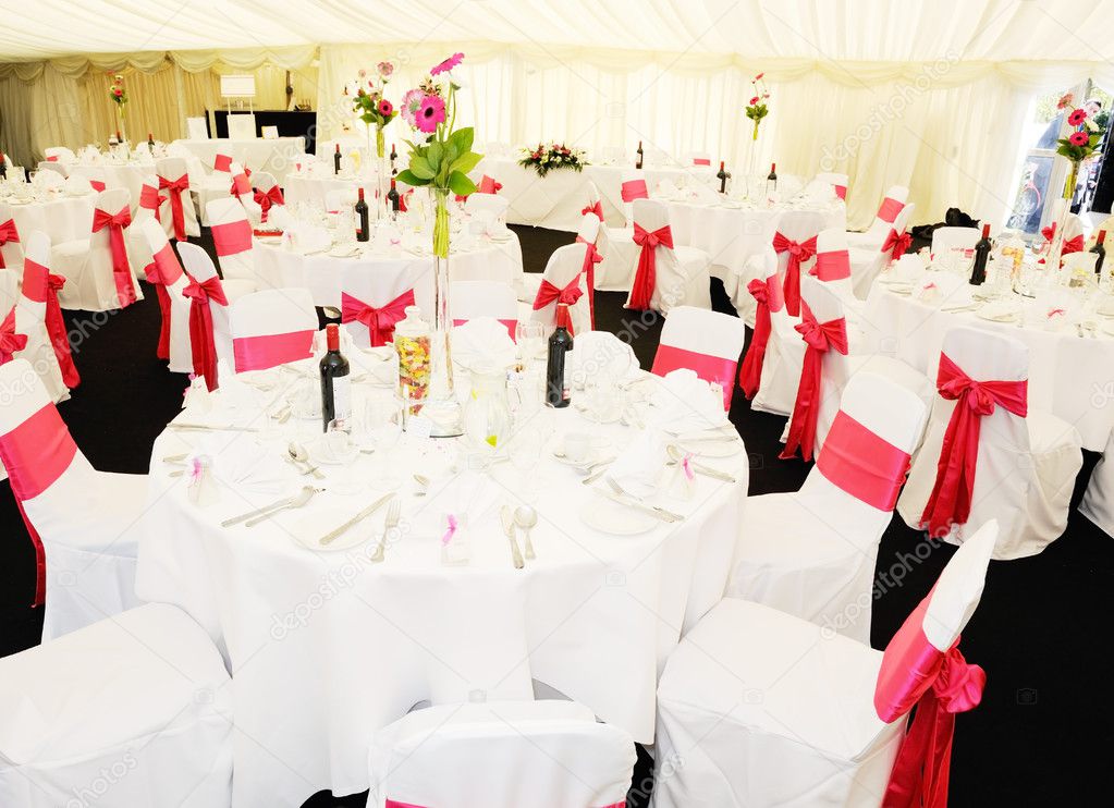 Wedding reception tables