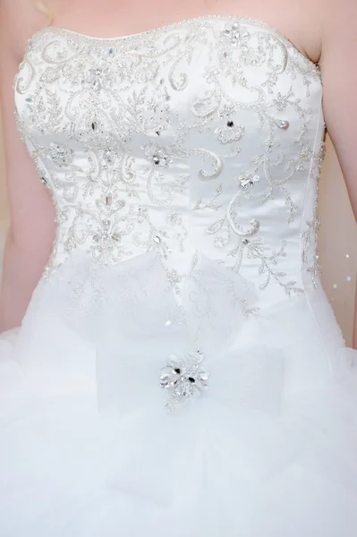 Nevěsty šaty detail — Stock fotografie