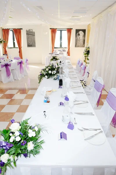 Wedding reception table — Stock Photo, Image
