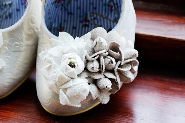 Brides shoe closeup — Stock Photo, Image