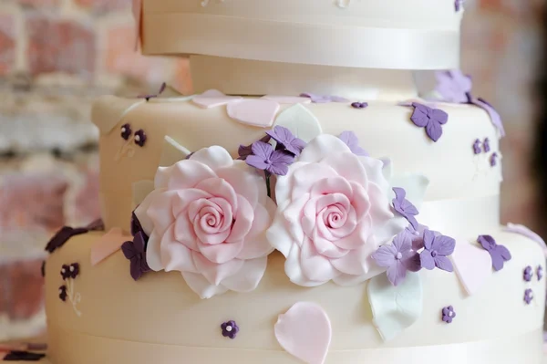 Decoração de bolo de casamento — Fotografia de Stock