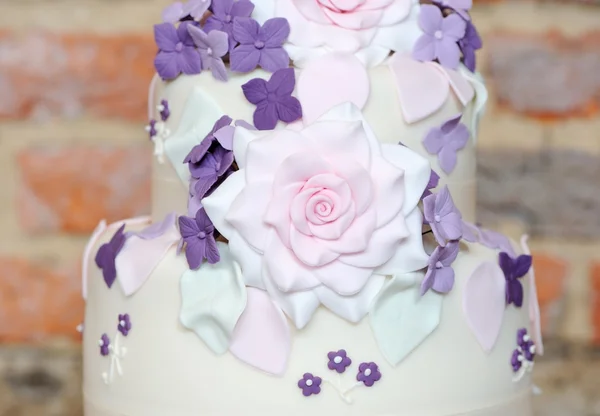 Detalhes do bolo de casamento — Fotografia de Stock