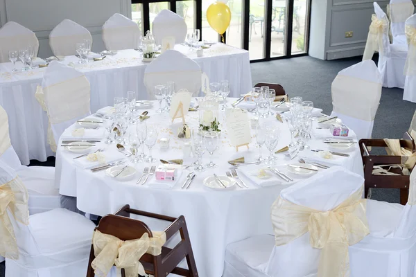 Mesa de recepção de casamento — Fotografia de Stock