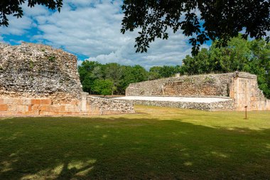 Meksika 'nın Yucatan kentindeki antik Maya şehri Uxmal' in arkeolojik alanı