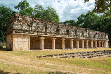 Meksika 'nın Yucatan kentindeki antik Maya şehri Uxmal' in arkeolojik alanı