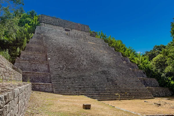 Arkeologiska Fyndplatsen För Den Antika Mayastaden Uxmal Yucatan Mexiko — Stockfoto