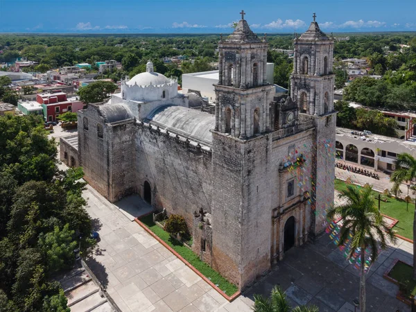 Antigua Iglesia Ubicada Valladolid Llamada San Servasio Yucatán México —  Fotos de Stock