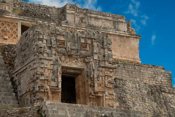Археологічна Ділянка Стародавнього Майянського Міста Уксмаль Юкатані Мексика Стокова Картинка