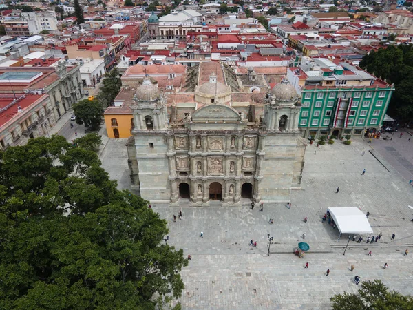 Gamla Katedralen Oaxaca Mexiko Stockbild