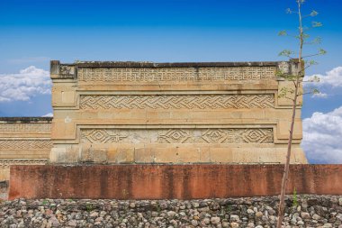 Mitla ya da ölü şehir, Oaxaca, Meksika 'daki arkeolojik bölge